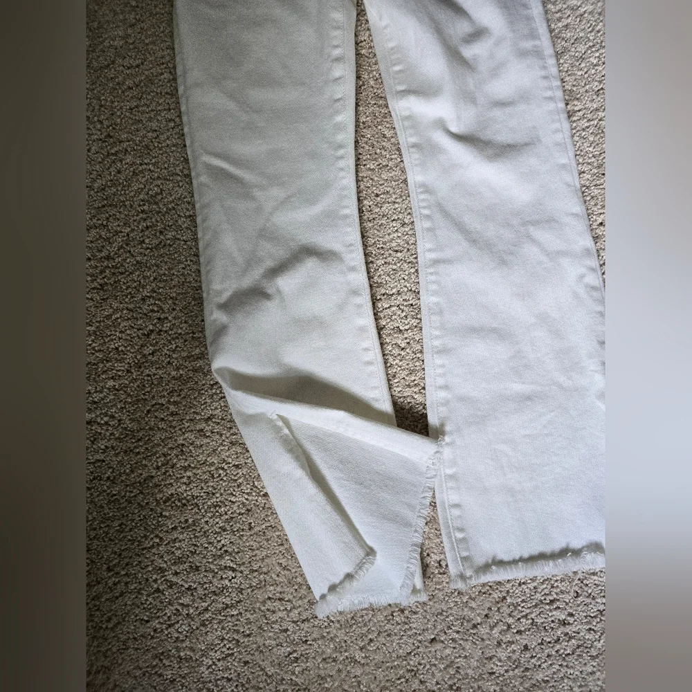 Abercrombie And Fitch Simone High Rise Ankle Flare White Jeans NEW sz. 0 25 - Picture 4 of 10